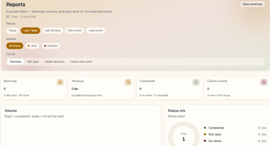 Barber SaaS preview 2